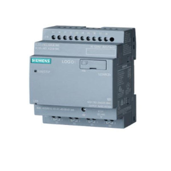 Logo básico Logo Básico 12/24RCEo sem Display E:8DI(4AI_) S:4DO Saída a Relé 5A 12-24VCC ETHERNET Industrial 400 Blocos Versão 8.4 IP20