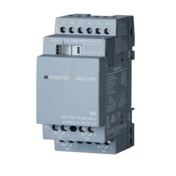 Módulo Expansão Módulo Expansão DM8 230R LOGO!8 para Logo Básico Entrada/Saída Digital E:4DI S:4DO Saída a Relé 5A 230/230VCA/CC ETHERNET Industrial IP20