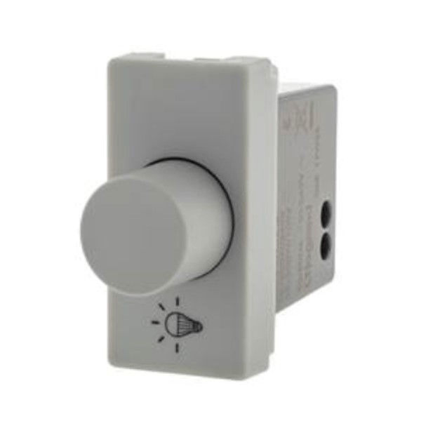 Módulo Dimmer Rotativo 1 127/220VCA 50W para Lâmpada LED e Eletrônica Cinza Linha Pial PLUS Mais