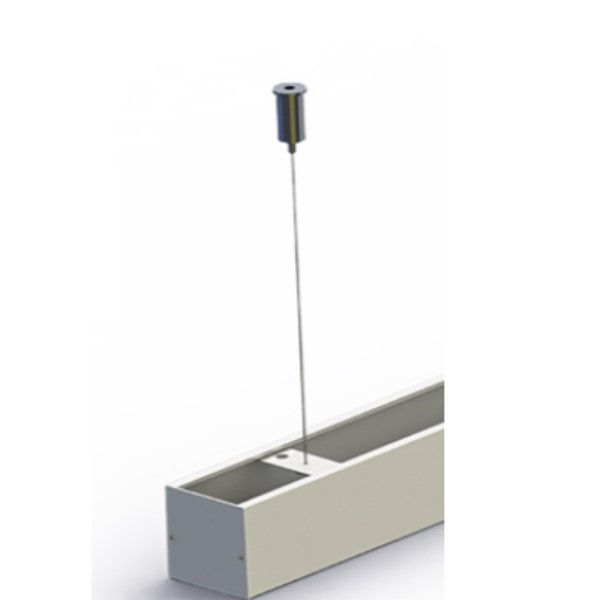 Kit Acessório Pendente para Perfil LED 3 M Zenith 50x50 Branco com Cabo Aço 2 M
