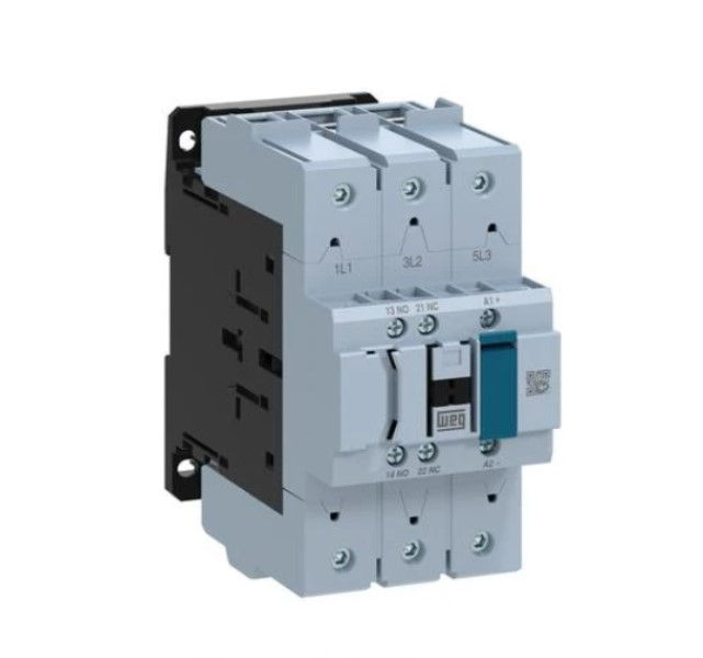 Contator Principal Tripolar 125A 2NA+1NF 220VCA 50/60 Hz CWBC125 Conexão para Parafuso