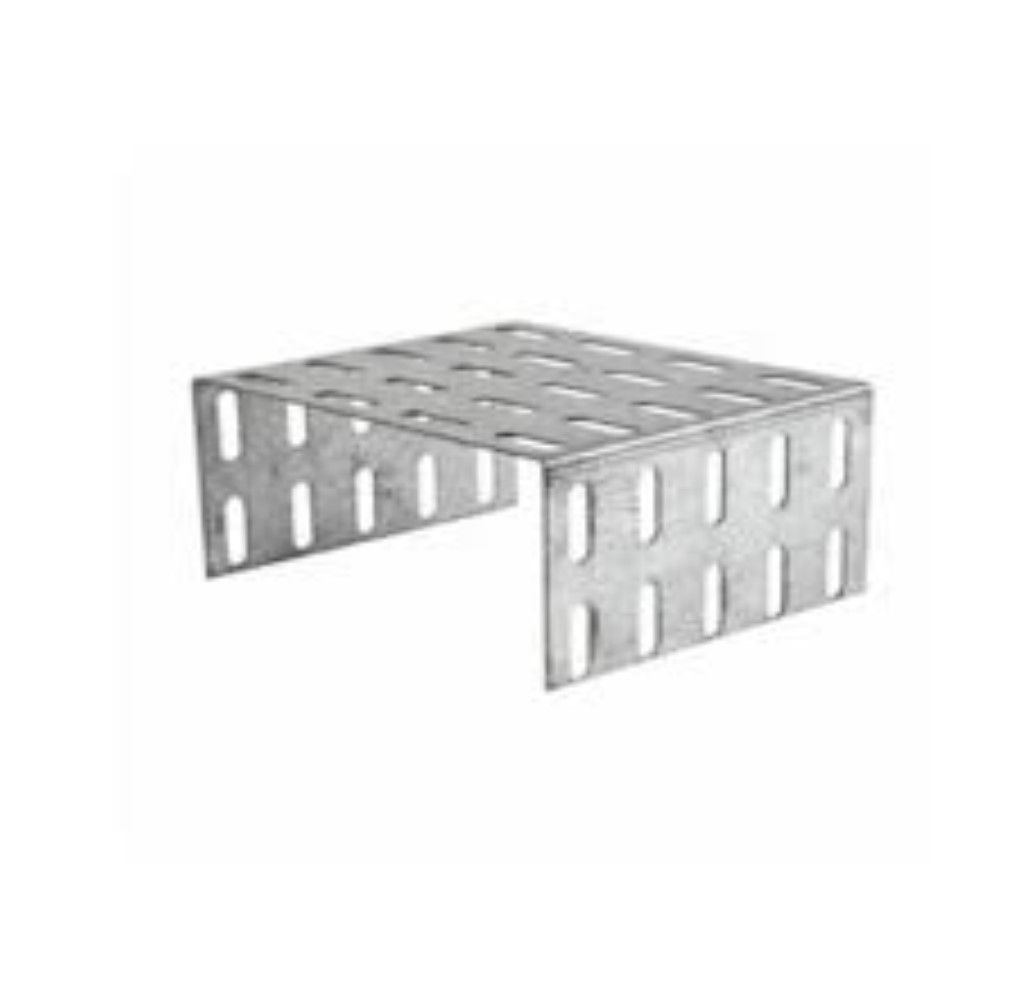 Emenda U Perfurada Galvanizada Eletrolítica Interna 450x100 mm para Eletrocalha Chapa 20