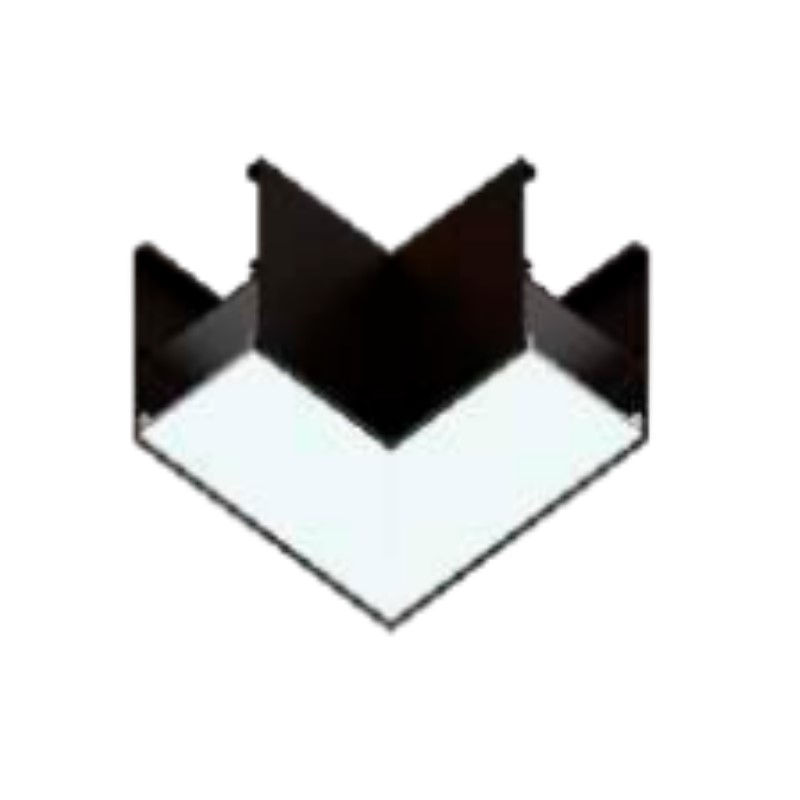 Emenda Sobrepor para Perfil Zenith 50x50 Alumínio L Branco Teto/Teto