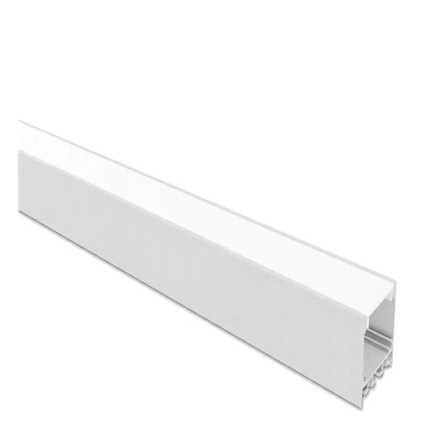 Perfil Sobrepor Spire 35x35 Alumínio Branco 35x35x1000 mm para Fita LED
