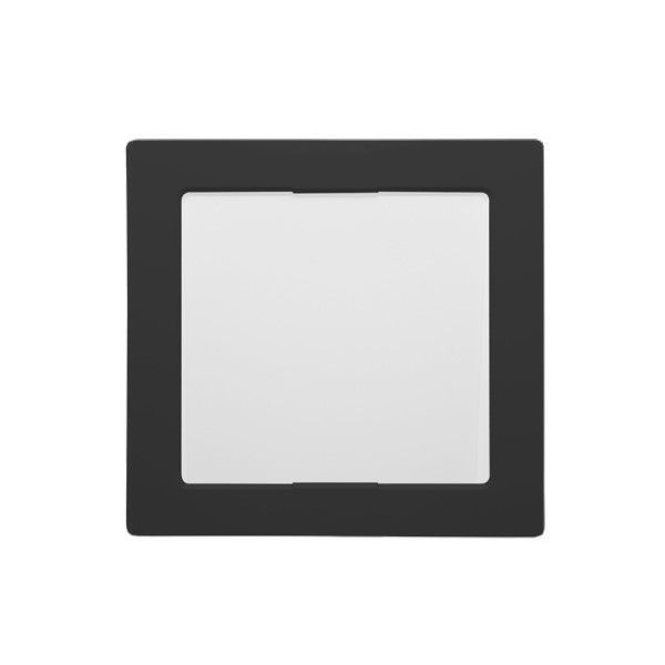 Painel Led Embutir 12W PVC Preto Quadrado 165x165x24 mm 720 lm 4000K Bivolt LYS 20.000H