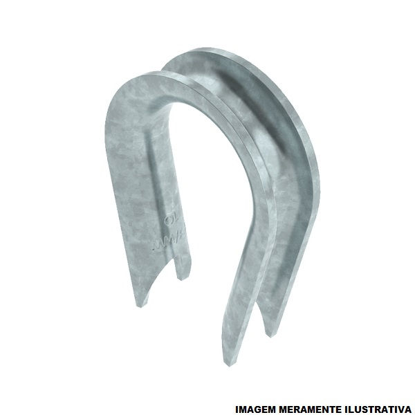 Sapatilha Galvanizada a Fogo 3/8" para Cabo Aço