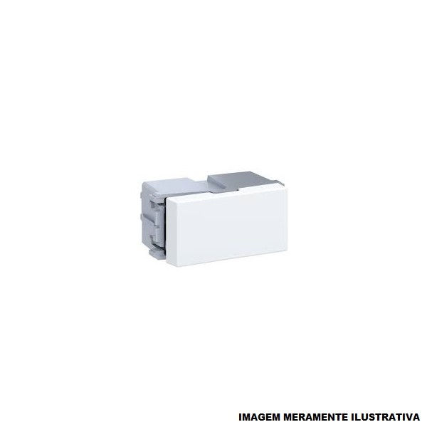 Módulo Módulo Tomada NBR 2P+T 20A/250VCA PVC Branco Linha Esatta