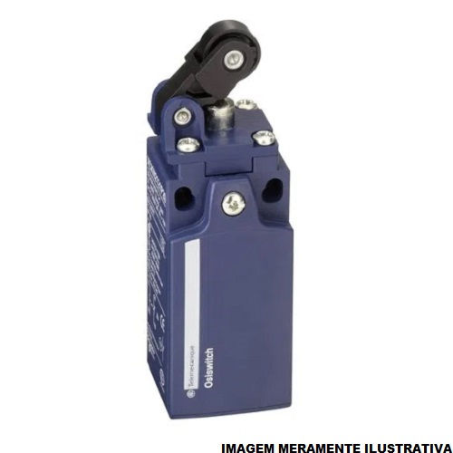 Fim de Curso Ação Rápida Xckn 10A 240VCA Corpo PVC Caixa Estreita com Alavanca e Rolete com 1 Direção 1NA+1NF