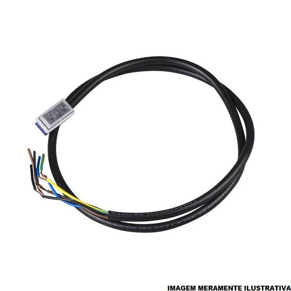 Cabo Para Fim de Curso ZCMD21 PVC com Conexão Pre-Cabeada 2 M Preto 1NF+1NA