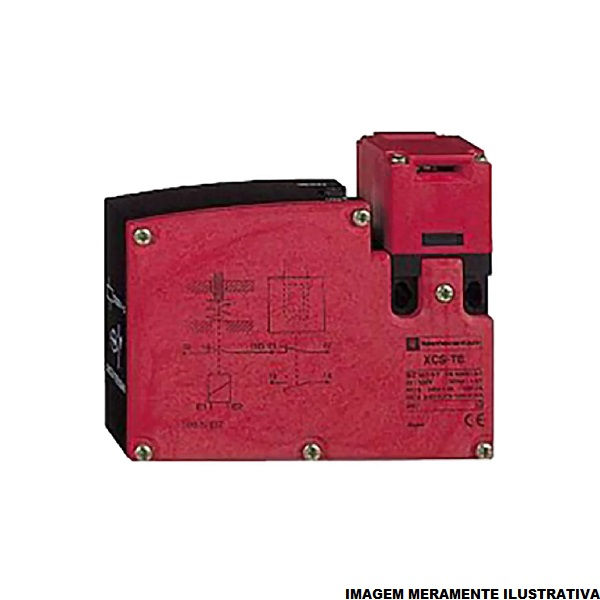 Fim de Curso Ação Lenta Xcste 24VCA/CC Corpo PVC Caixa Larga com Interruptor Segurança M16x1,5 2NF