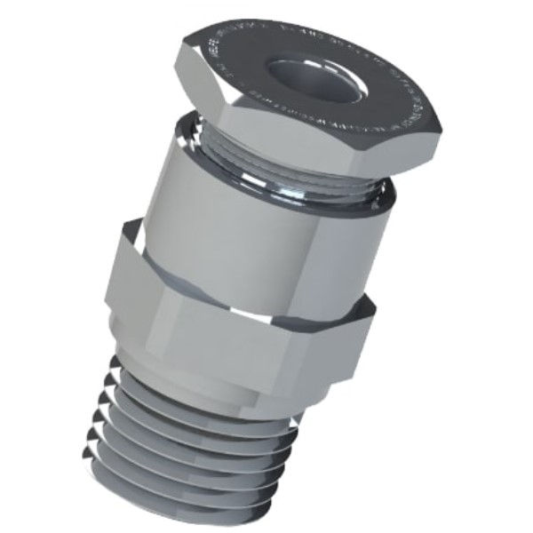 Prensa Cabo Alumínio Não Armado Exed/e Iigb 3/4" com Rosca NPT IP66/67/68 Range 11-13,5 mm