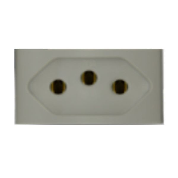 Módulo Módulo Tomada NBR 2P+T 20A/250VCA PVC Fendi Acetinado