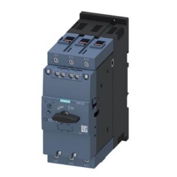 Disjuntor Motor Tripolar 3RV2041 45,00-63,00A Classe 10 com Acionamento Rotativo DIN S3 Conexão para Parafuso 1NA+1NF