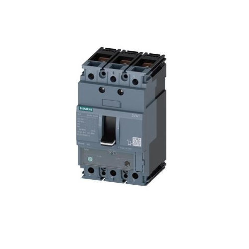 Disjuntor Termomagnético Ajustável Tripolar 3VA11 88-125A 36 KA/25 KA 220/380VCA Caixa Moldada Térmico Ajustável