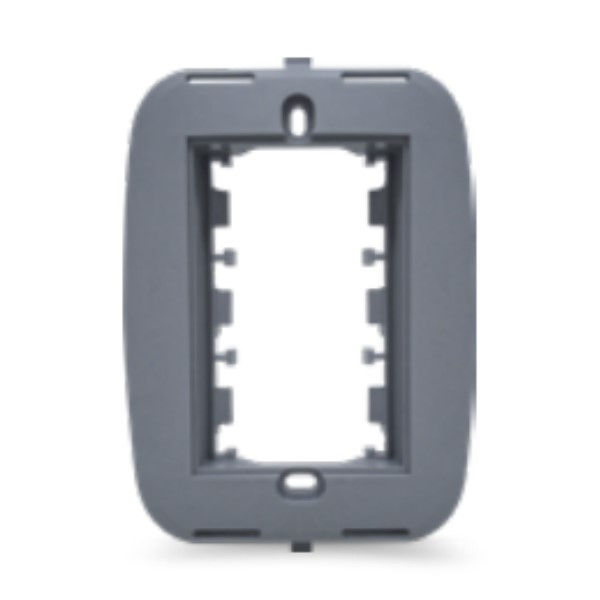 Suporte 3 Módulos PVC 4x2 Cinza Linhas: Sublime/Clássica /Tendenza/Satinata