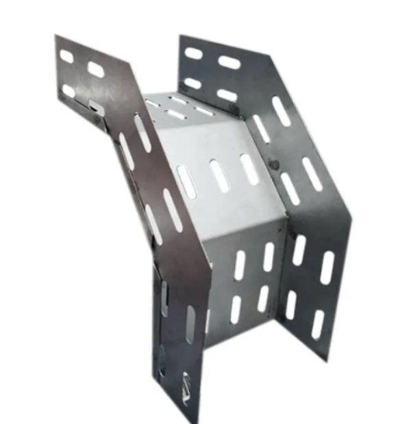 Curva 90G Vertical Galvanizada Eletrolítica Externa para Eletrocalha 200x100 mm