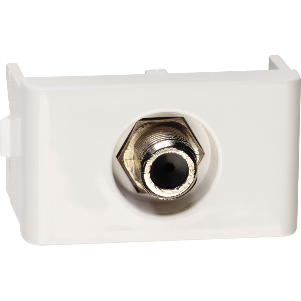 Módulo Módulo Tomada Antena TV Coaxial 75OHMS PVC Branco Linha Decor