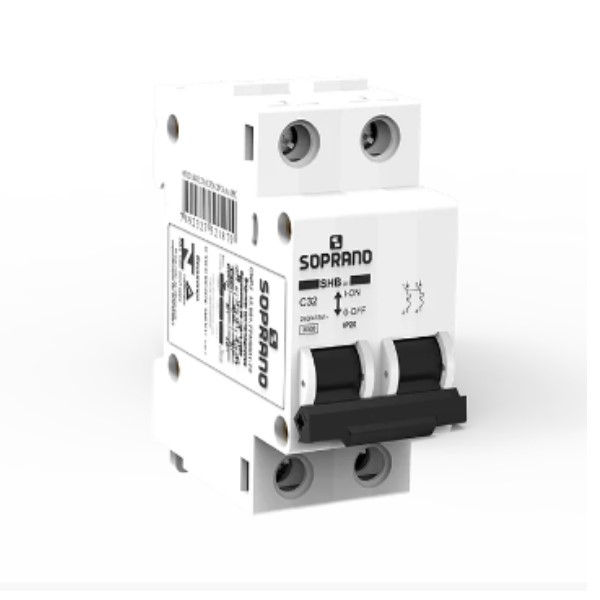 Disjuntor Termomagnético Fixo Bipolar SHB C 16A 5 KA/3 KA 220/380VCA DIN