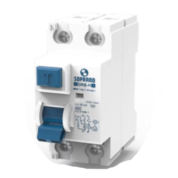 Interruptor dr Bipolar 6 KA 220/400VCA 40A 30 MA DIN Tipo AC Diferencial Residual para Barramento Pente