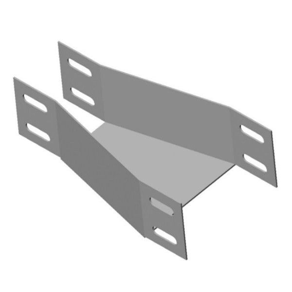 Redução Concêntrica para Eletrocalha Lisa Galvanizada Eletrolítica 100x75-75x75 mm