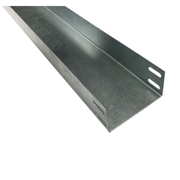 Eletrocalha Lisa Galvanizada Eletrolítica 100x75x3000 mm sem Tampa sem Virola Chapa 18