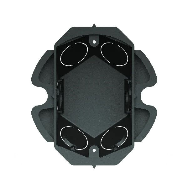 Caixa Derivação Embutir PVC 4x2 Fixo Preta