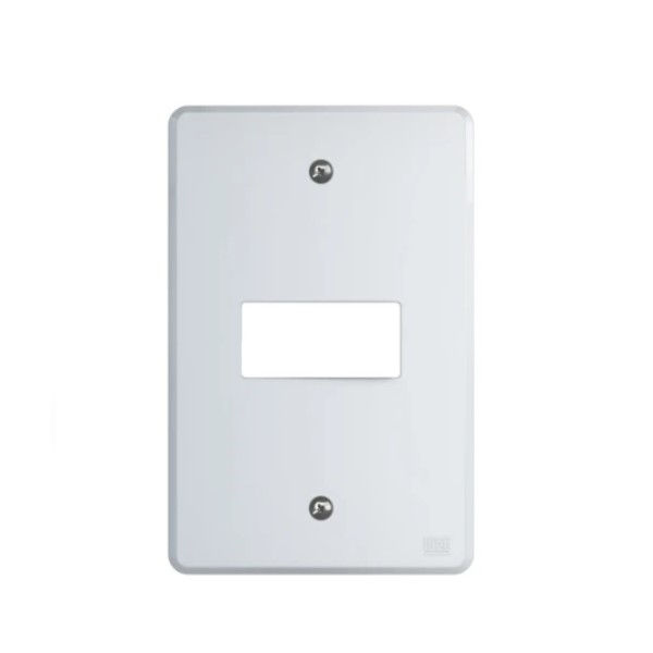 Placa PVC para 1 Módulo 4x2 Branca Linha Equille