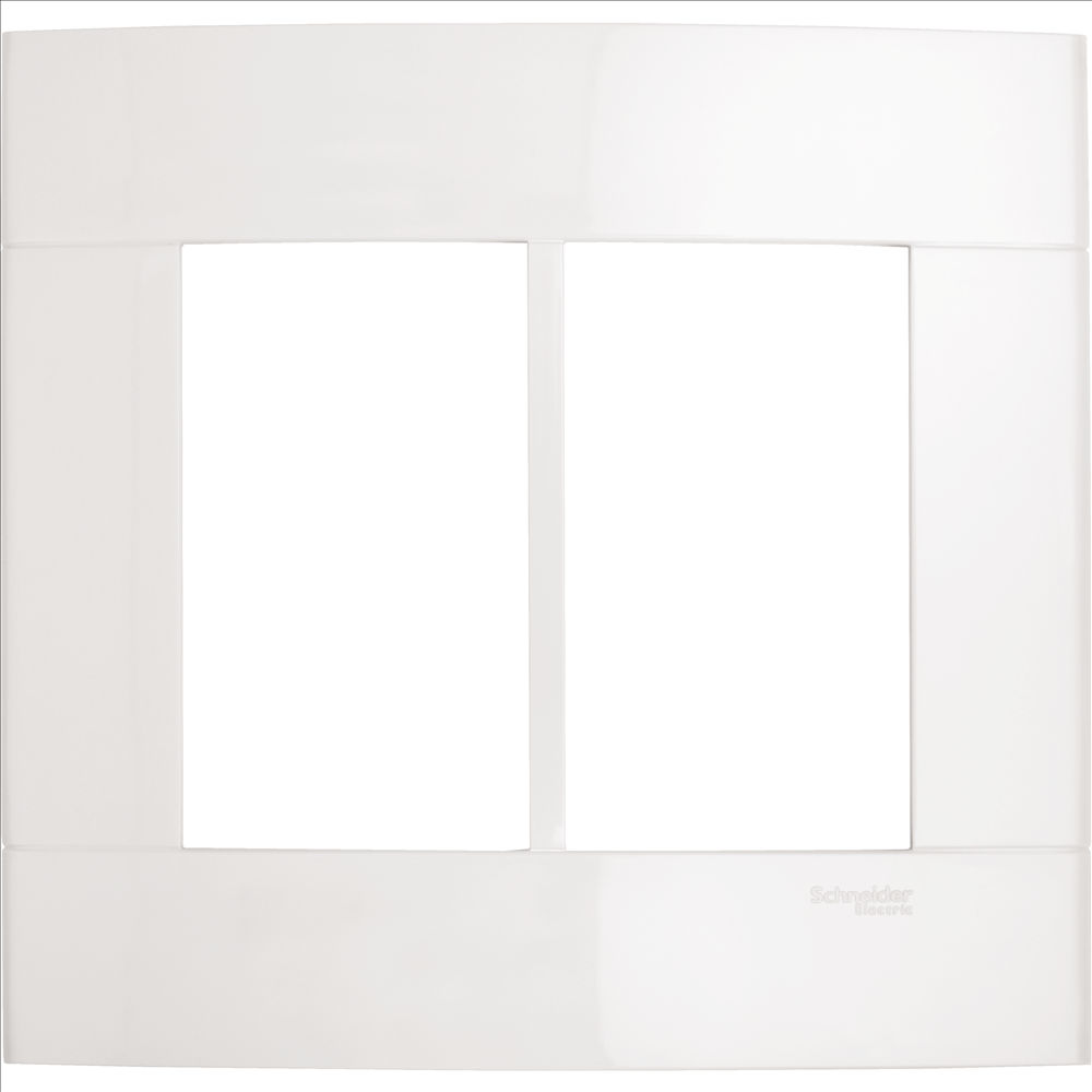 Placa PVC para 6 Módulos 4x4 Branca Decor