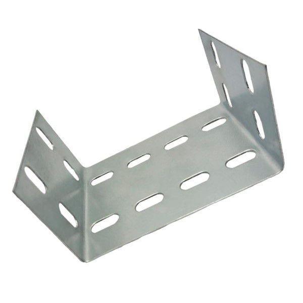 Emenda U Lisa Galvanizada Eletrolítica Interna 150x75 mm para Eletrocalha Chapa 18