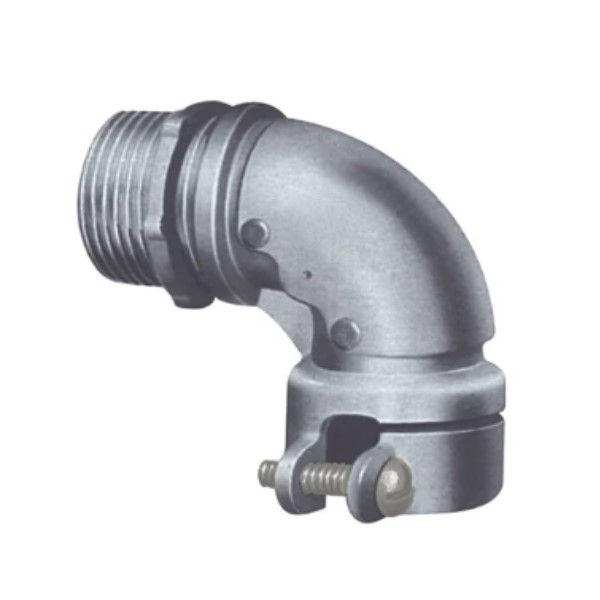 Conector BOX Curvo Alumínio 3" com Rosca BSP sem Vedação