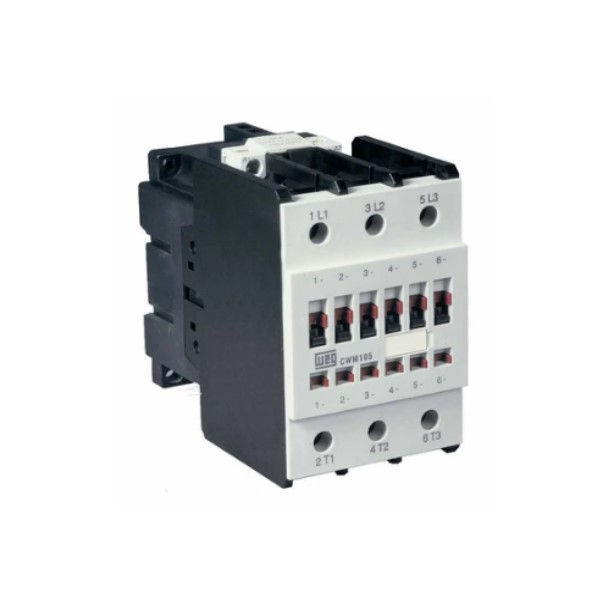 Contator Principal Tripolar 105A 3NA 24-28VCC 25/400 Hz CWM105 Conexão para Parafuso