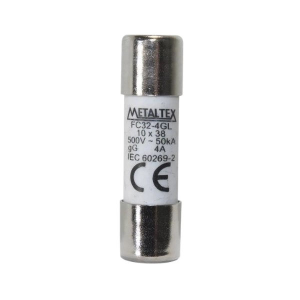 Fusível Cartucho Porcelana Retardado 4A 10x38 mm 500VCA