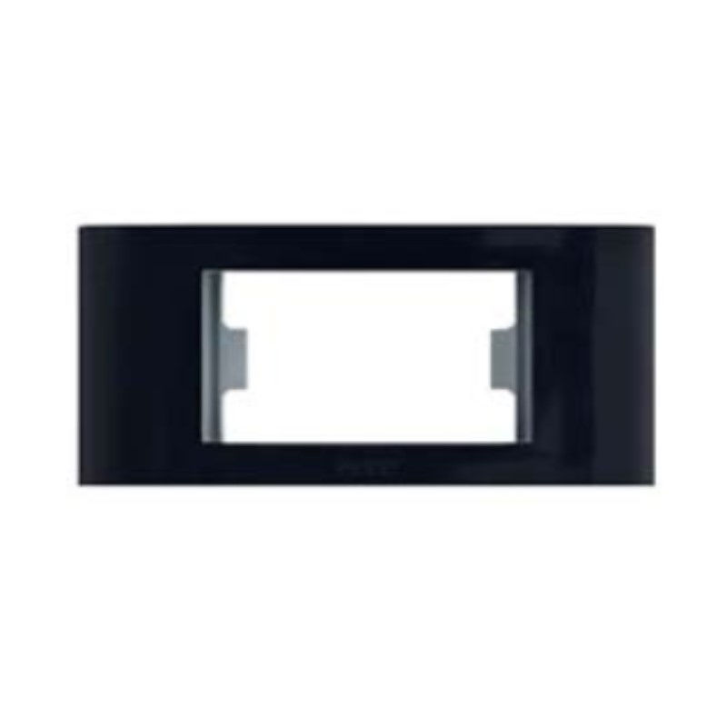 Mini Espelho ABS Preto 62x62 mm para 1 Módulo