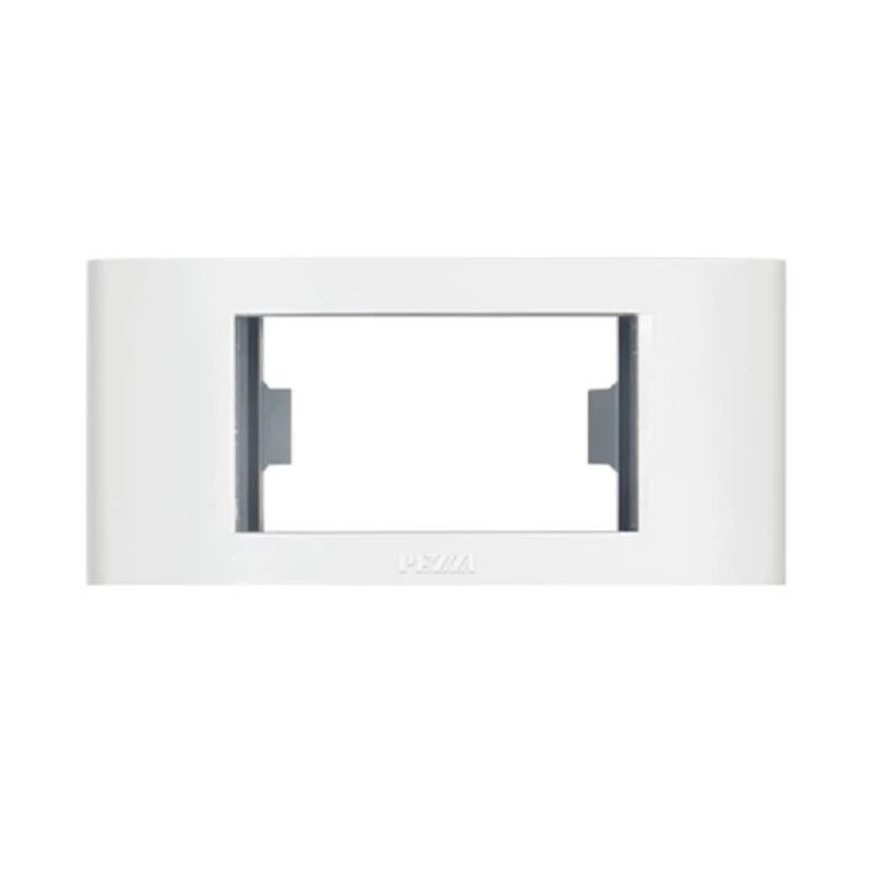 Mini Espelho ABS Branco 62x62 mm para 1 Módulo