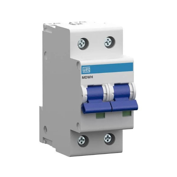 Disjuntor Termomagnético Fixo Bipolar Mdwh C 16A 10 KA/10 KA 220/380VCA DIN