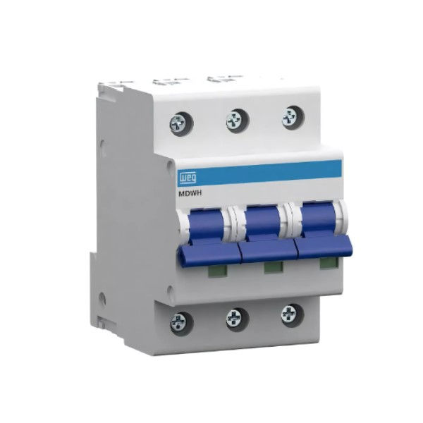 Disjuntor Termomagnético Fixo Tripolar Mdwh C 50A 10 KA/10 KA 220/380VCA DIN