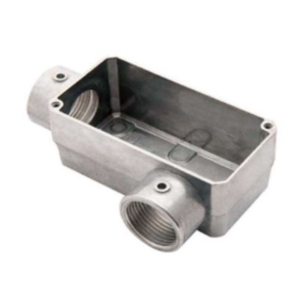 Condulete Alumínio Tipo LB 3/4" sem Rosca sem Tampa sem Vedação sem Pintura