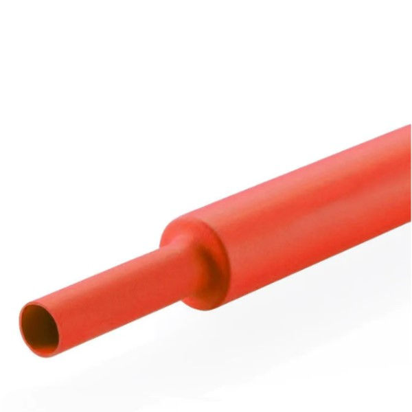Tubo Termocontrátil Poliolefina 600VCA 2" 1 M Vermelho 25,4-50,8 mm