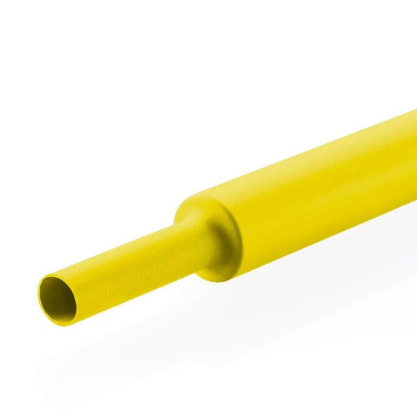 Tubo Termocontrátil Poliolefina 600VCA 2" Amarelo 25,4-50,8 mm