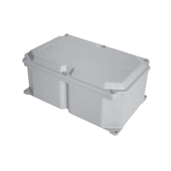 Caixa Ligação Sobrepor Alumínio 174x561x291 mm Retangular com Chassi Removível Cinza com Tampa Reforçada / IP65