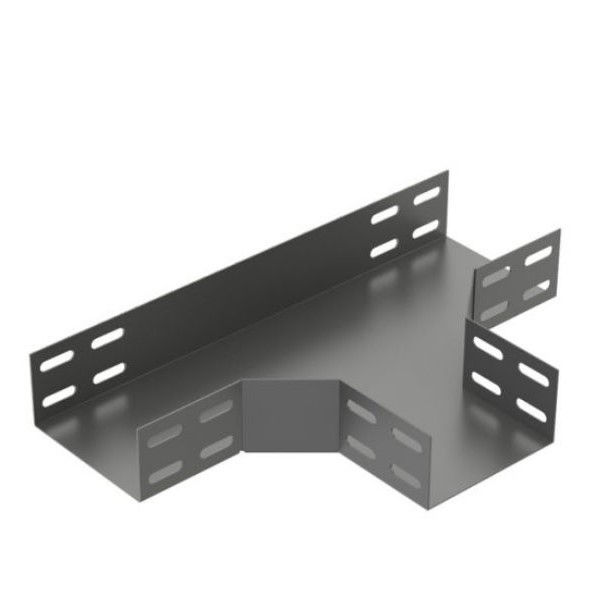 Te Liso Horizontal 90G Galvanizado Eletrolítico para Eletrocalha 100x50 mm com Pintura Preta