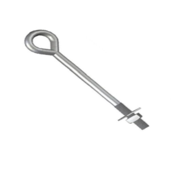 Haste Ancora Galvanizada a Fogo 2400 mm com Rosca M16 com Porca e Arruela Rosca 90 mm