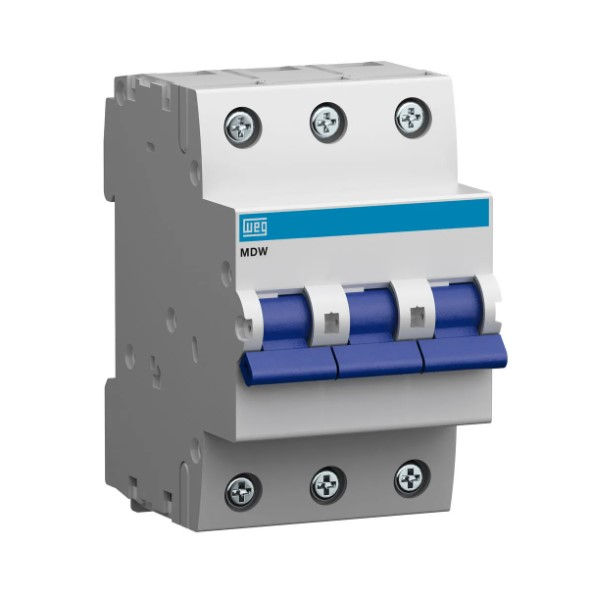 Disjuntor Termomagnético Fixo Tripolar MDW B 70A 5 KA/3 KA 220/380VCA DIN