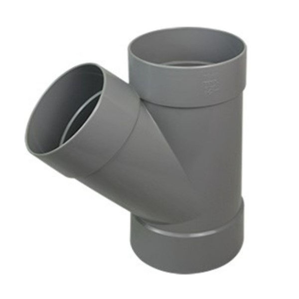 Junção Junção Simples PVC 50 mm Cinza Escuro Quickstream