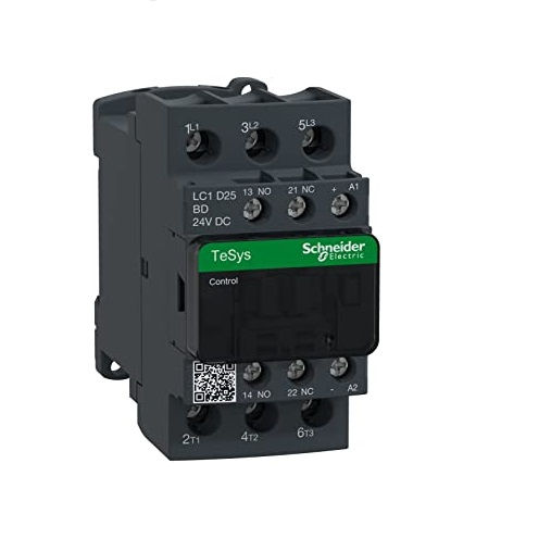 Contator Principal Tripolar 25A 1NA+1NF 24VCC LC1D25 Tesys-d Conexão para Parafuso