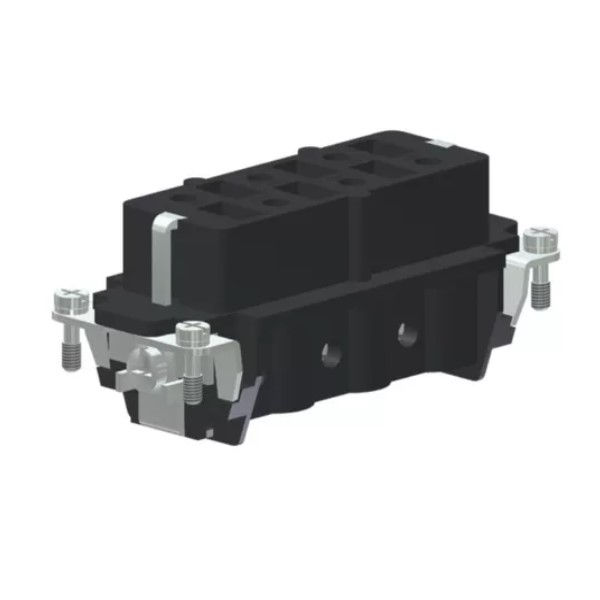 Miolo Multipolar Fêmea 6 Polos 35A/400VCA Preto IP54 para Tomada