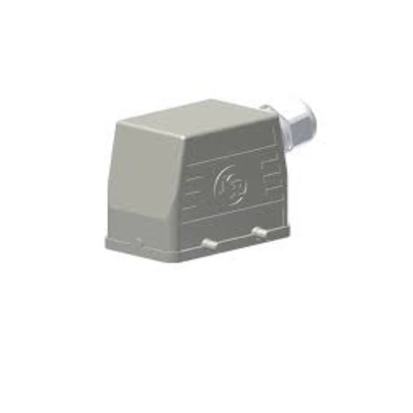 Carcaça Carcaça Metálica Base Baixa 2 Rebites 10 Pinos Saída Lateral Cinza IP44