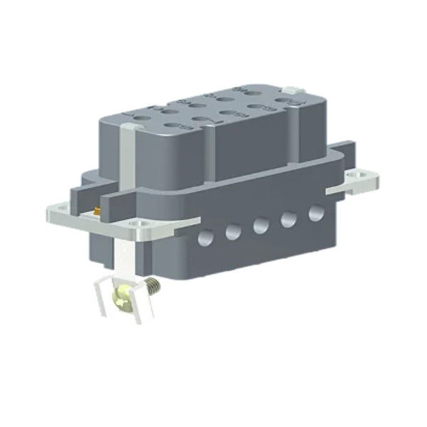 Miolo Fêmea 10 Pólos 16A-380VCA Cinza IP64