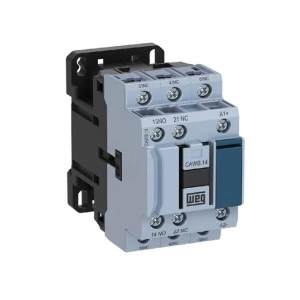 Contator Auxiliar 10A 4NA+1NF 220VCA 50/60 Hz Cawb Conexão para Parafuso