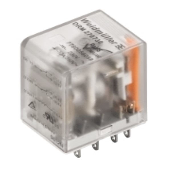 Relé Estado sólido DRM 5A 12-24VCC Plug-in com 4 Contatos IP20